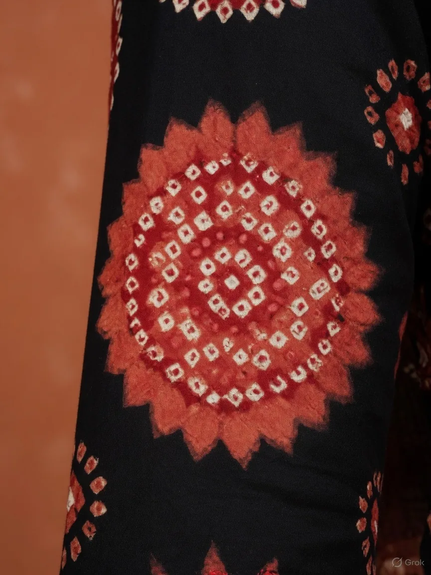 Black Bandhani Farshi Co-ord Set 4