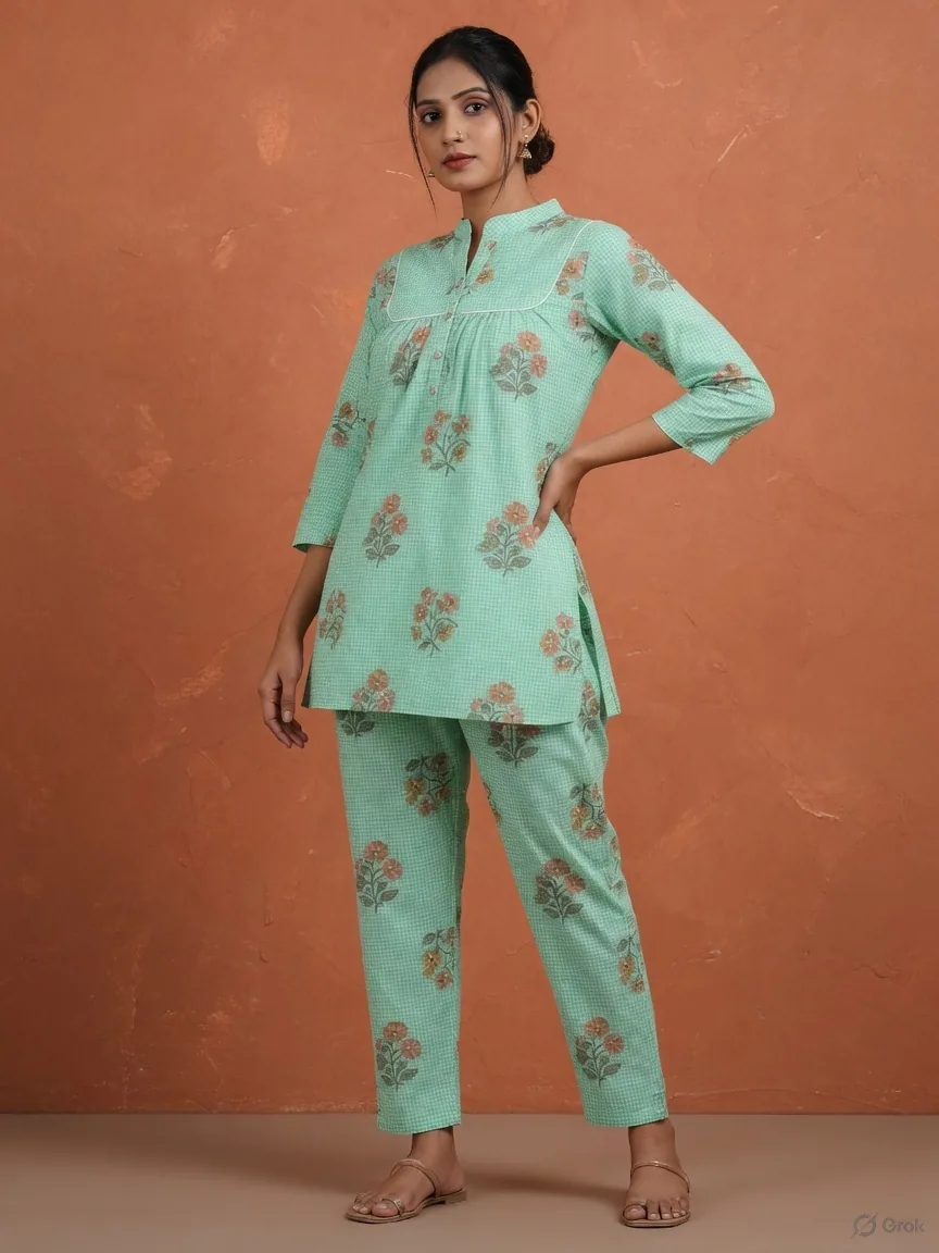 Mint gingham